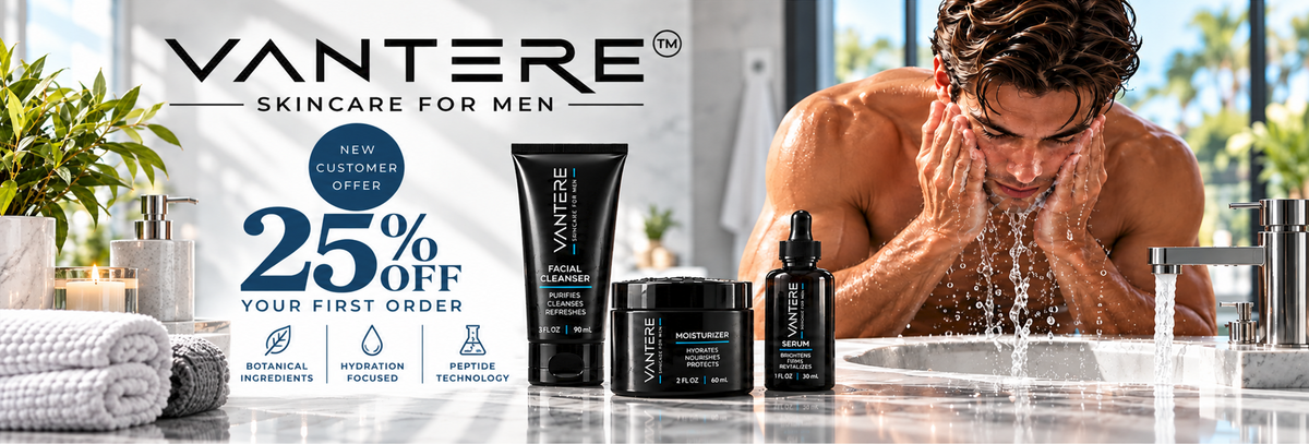 Vantere Skincare for Men: 25% off your first order