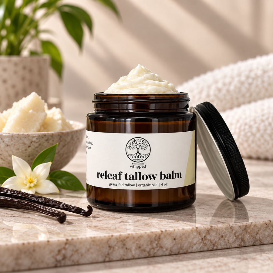 Handmade Naked Tallow Balm — 1 Ingredient, 100% Grass-Fed Tallow